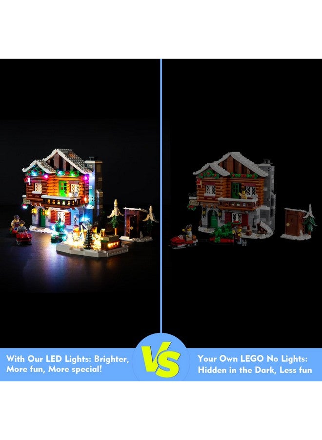 Blink Colorful Light Kit For Lego Alpine Lodge 10325 Updated Creative Led Lighting Set Accessories Compatible With Lego 10325 Building Set (Lights Only No Models)