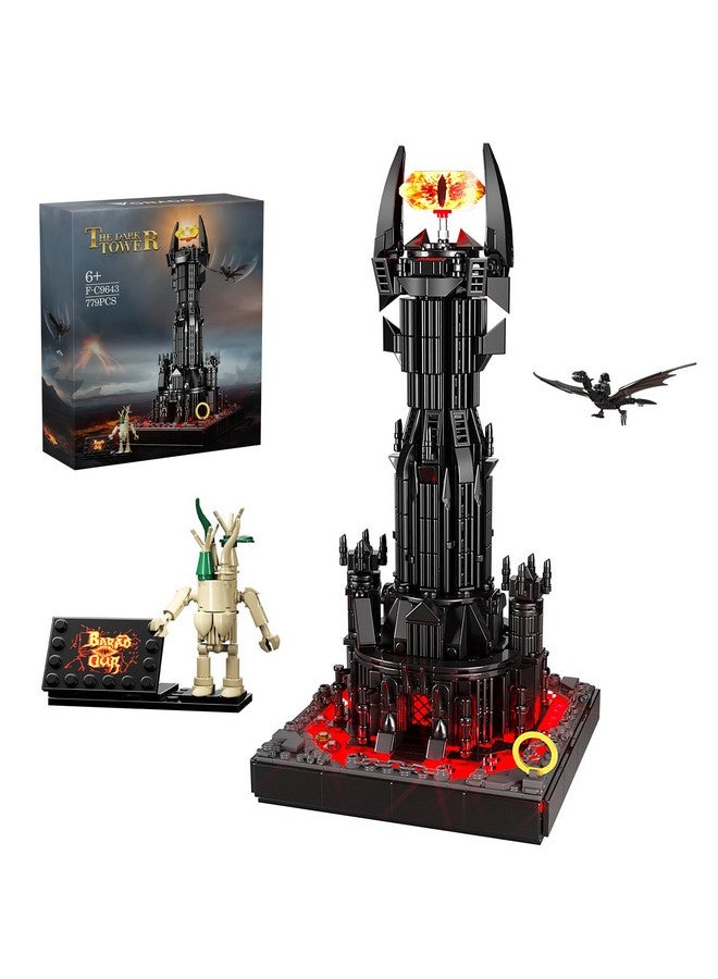 Dark Tower Building Set Compatible With Magic Castle Block Set Castle Architecture Bricks With Led Lights Collection Gift For Adult And Film Fans Great Toy For Kids 814 (779 Pcs)