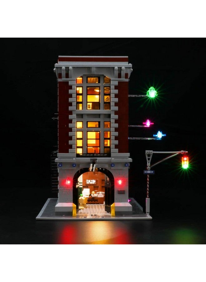 Led Lighting Kit For Ghostbusters Firehouse Headquarters Compatible With Lego 75827 Building Blocks Model Not Include The Lego Set(Remotecontrol Version)