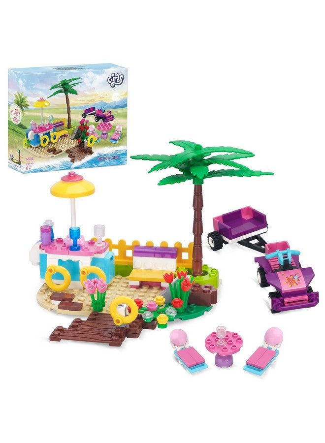 Girls Friends Beach Vacation Building Set Beach Resort With Drink Bar And Beach Buggy Building Kits For Girls Kids Age 612 And Up 191 Pieces