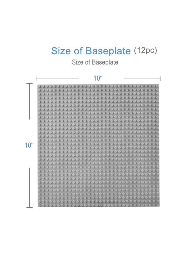 Classic Baseplates Building Base Plates For Building Bricks 100% Compatible With Major Brandsbaseplates 10