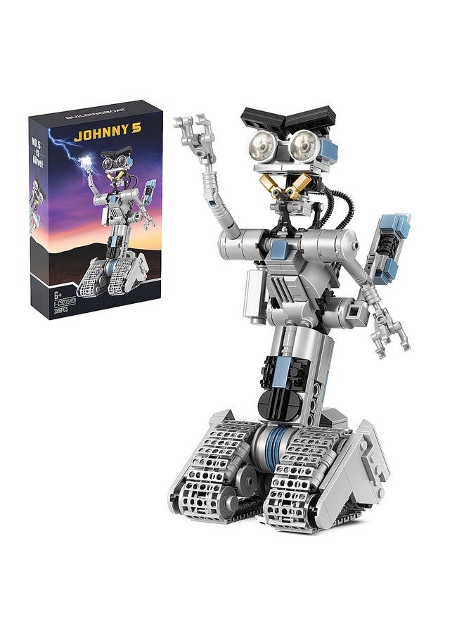 Johnny 5 Robot Building Set Compatible For Short Open Circuit Johnny Five Robot Model Educational Gift Set For Boys 814(386 Pcs)