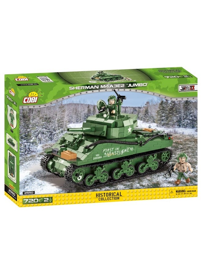720 Pcs Historical Collection Wwii 2550 Sherman M4A3E2