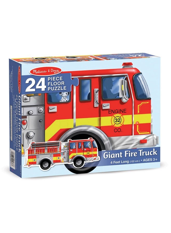 Giant Fire Truck Floor Puzzle 24 Piece