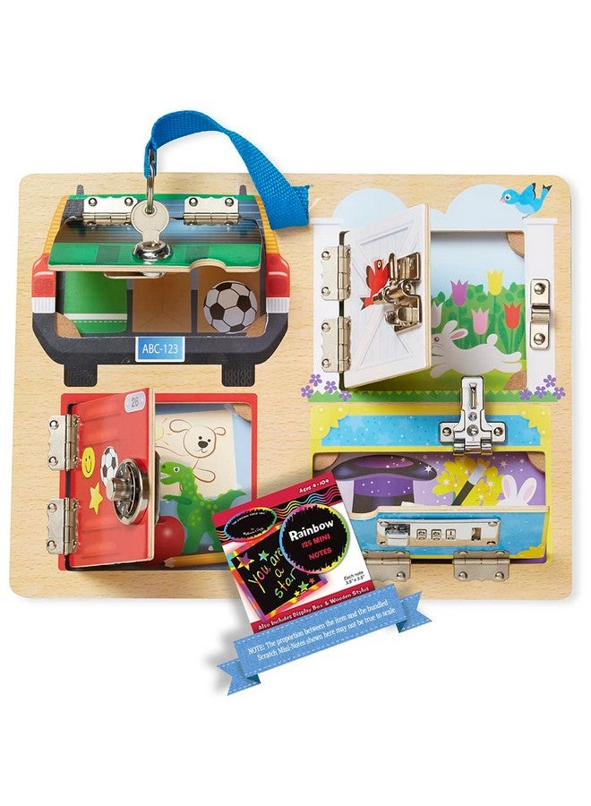 Lock And Latches Board Activity Kit Bundle With 1 Theme Compatible M&D Scratch Fun Minipad (09540)