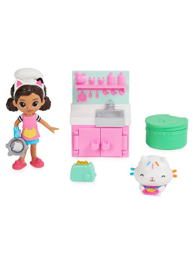 Gabby’S Dollhouse Lunch And Munch Kitchen Set With 2 Toy Figures Accessories And Furniture Piece Kids Toys For Ages 3 And Up