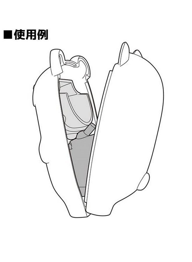 Nendoroid More Kigurumi (Ghost Cat Black Ver.) Face Parts Case