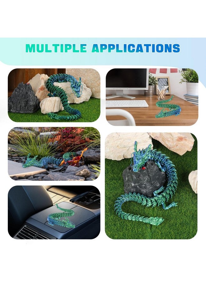 Keneke 3D Printed Dragon Articulated Dragon Fidget Toy Posable Flexible Dragon Toys For Car Decoration And Ornament Figures 3D Printed Toys For Kids & Adults Home Office Desktop Ornament