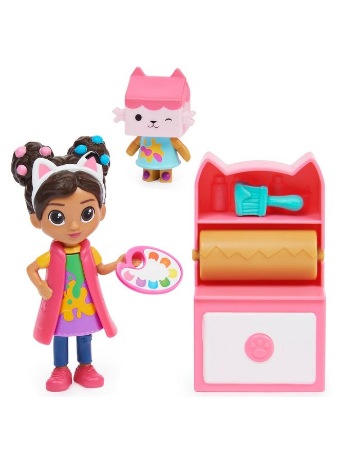 Gabby’S Dollhouse Art Studio Set With 2 Toy Figures 2 Accessories Delivery And Furniture Piece Kids Toys For Ages 3 And Up