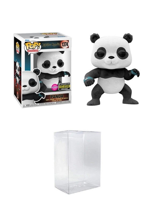 Pop Animation Jujutsu Kaisen Panda Flocked Entertainment Earth Exclusive Bundled With A Byron'S Attic Protector