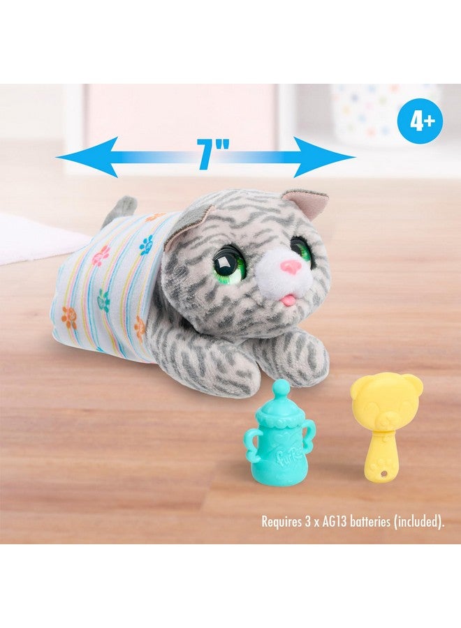 Furreal Newborns Kitty Interactive Pet Small Plush Kitty With Sounds And Movement Kids Toys For Ages 4 Up By Just Play