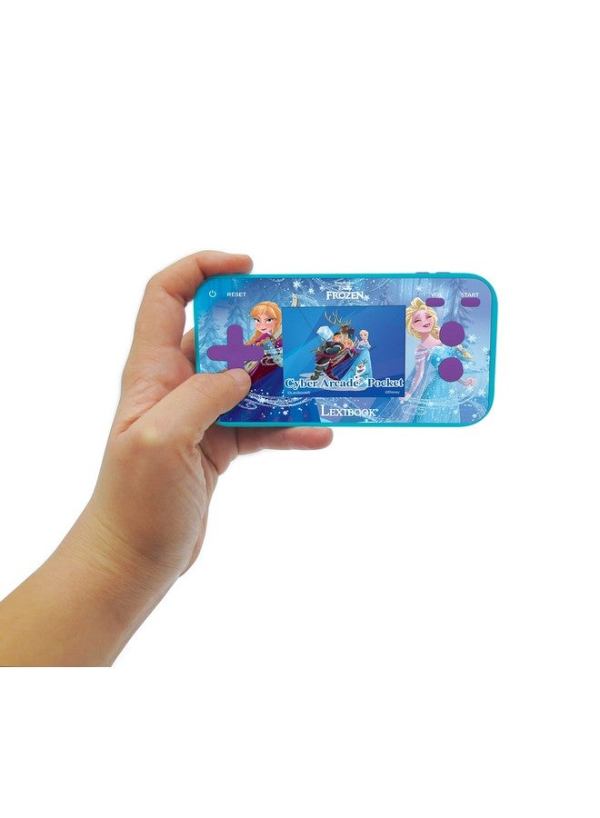 Frozen Arcade Pocket Portable Gaming Console 150 Games Lcd Battery Operated Purpleblue Jl1895Fz