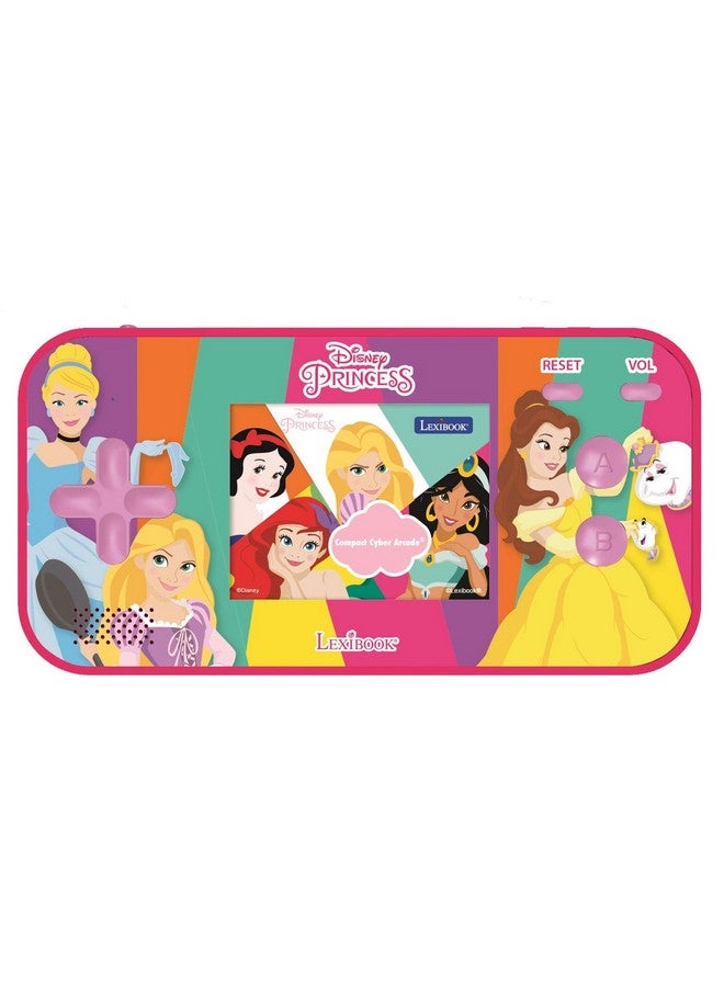 Disney Princess Cinderella Ariel Rapunzel Compact Cyber Arcade® Portable Gaming Console 150 Games Lcd Colour Screen Operates With Batteries Pink Jl2367Dp