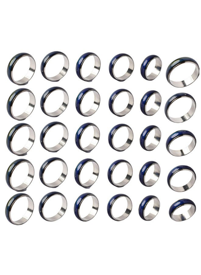 30Pcsset Color Changeable Mood Ring Lot Emotion Feeling Adjustable Ring For Making Bulk Wholesale Jewelry Collection Or Party Mix Size Chart (610) Favor For Adults Ages Girls Boys Women Men