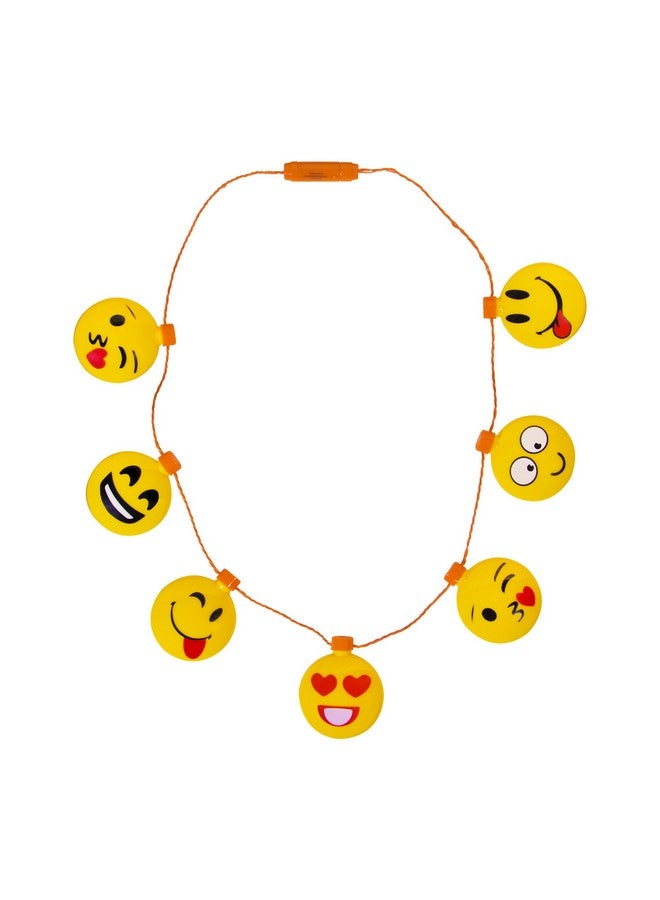 Led Light Up Emoji Icon Necklace 3 Flashing Modes
