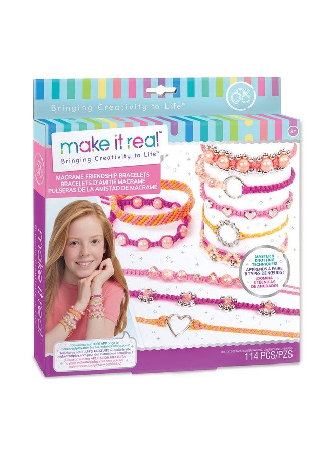 Macrame Friendship Bracelet Making Kit For Girls Kids String Bracelet Making Kit Friendship Bracelet Craft Kit Wthread Beads & More Diy Bracelet Kit For Girls 8101214