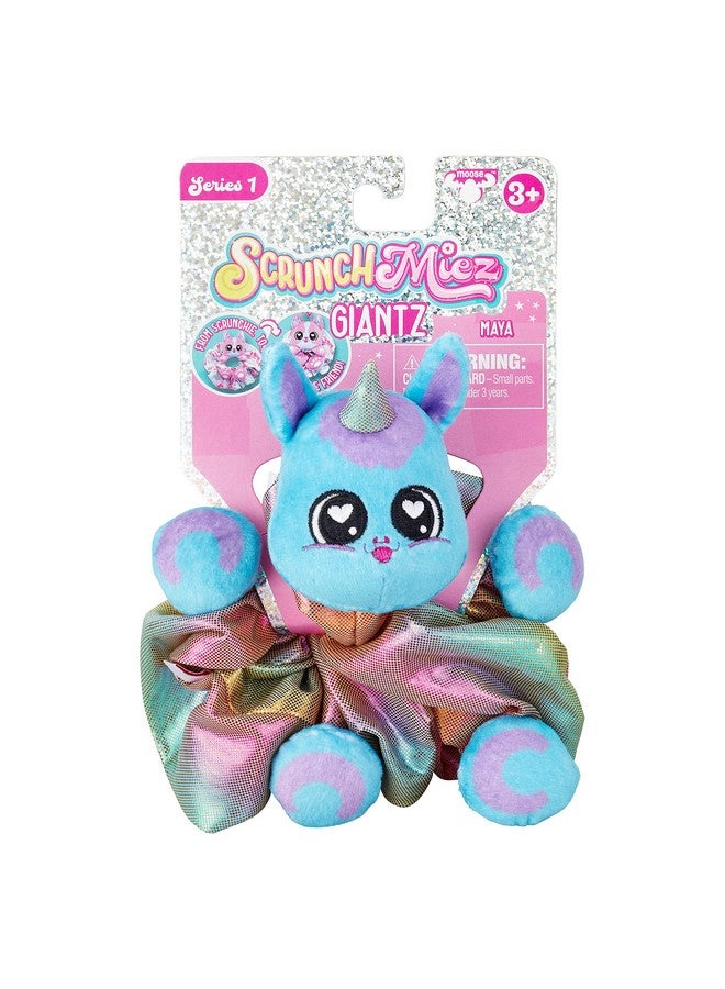 Giantz These Cute Oversized Scrunchies Magically Transform From Hair Accessory To Lovable Plush Collectible Friend And Backpack Clip Maya The Unicorn