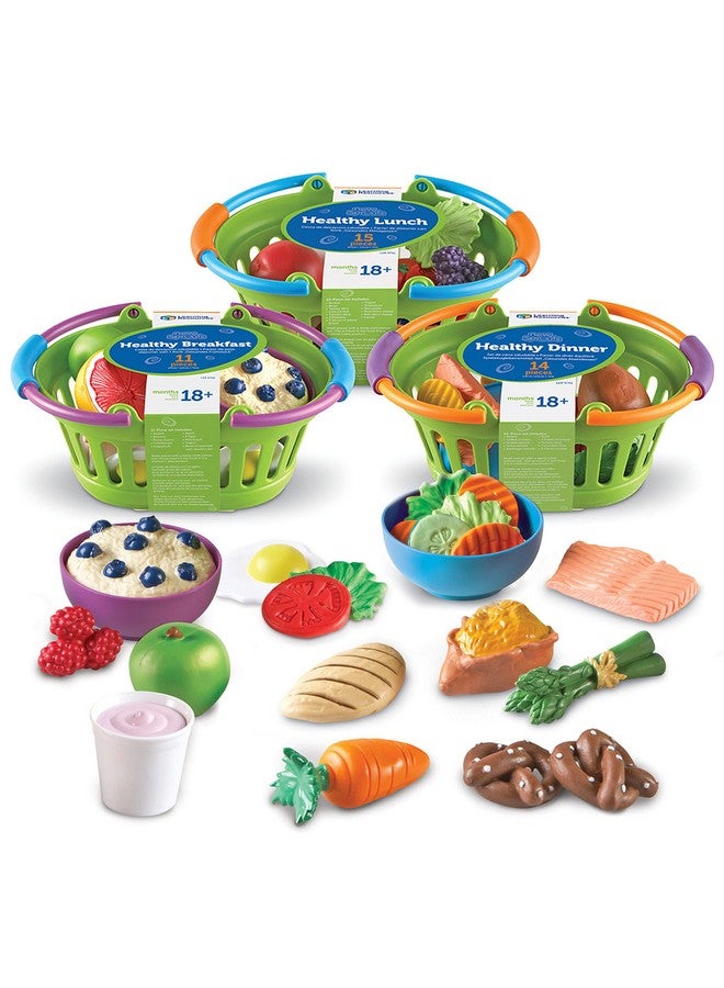 New Sprouts Healthy Foods Basket Bundle 37 Pieces Ages 18+ Months Pretend Toddler Food Healthy Play Food For Kids Toddler Learning Toys