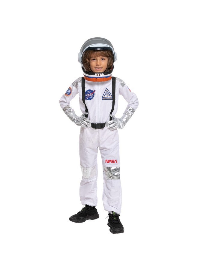 Halloween Child Astronaut Costume With Silver Stripes For Party Favors (Small (57Yr))