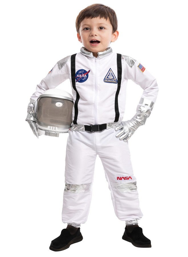 Halloween Child Astronaut Costume With Silver Stripes For Party Favors (Small (57Yr))