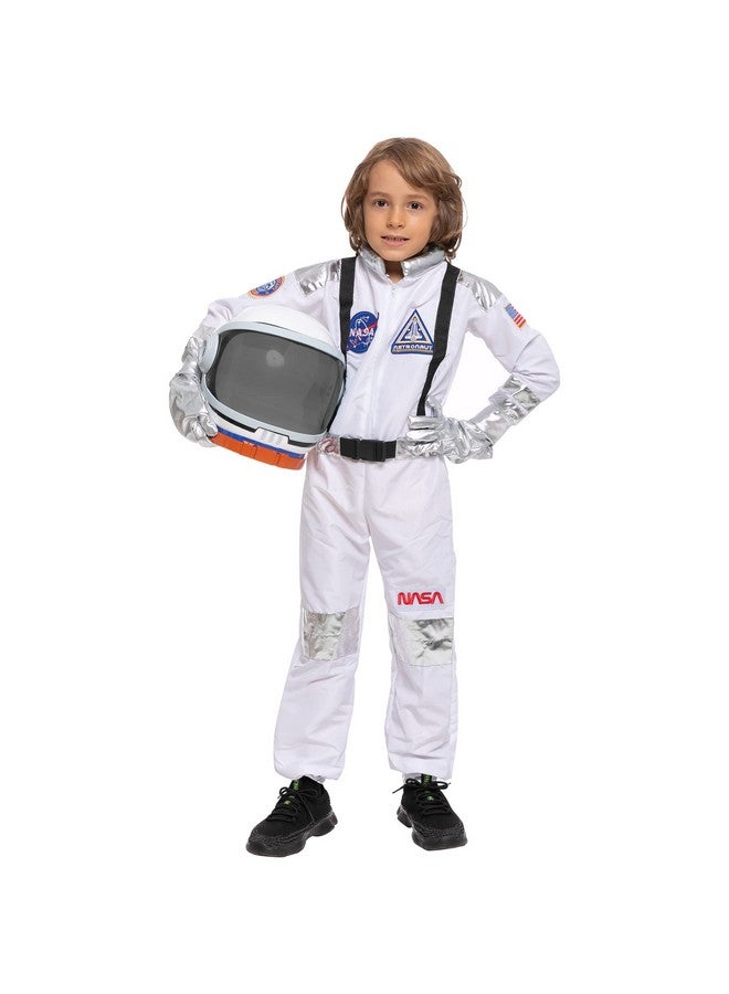 Halloween Child Astronaut Costume With Silver Stripes For Party Favors (Small (57Yr))