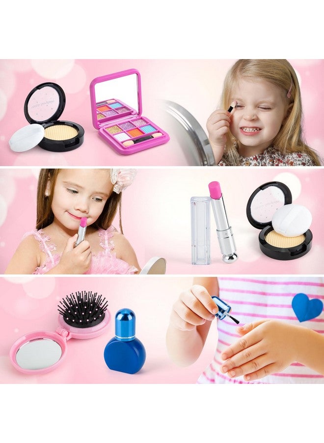Play Purse For Little Girls Pretend Play Accessories With Wallet Toy Phone Credit Card Keys Princess Pretend Makeup Girl Toys For 3 4 5 6 7 8 Years Old