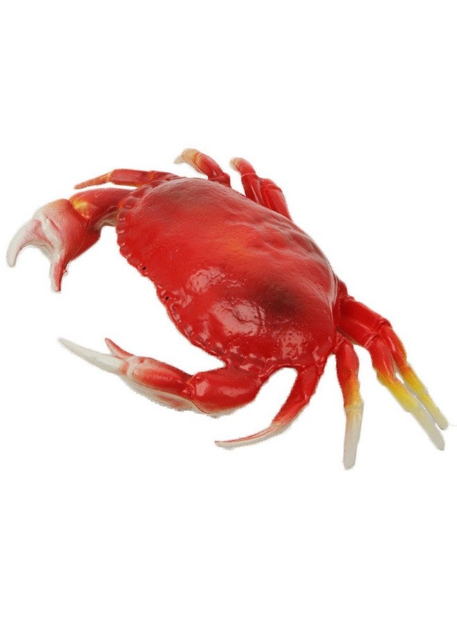 Lifelike Artificial Crab 13 X 9 Inch Large Simulated Plastic Crab Model For Home Decor Restaurant Display Stage Drama & Photography Prop