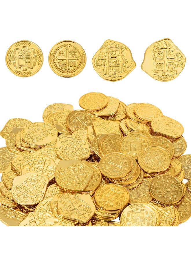 Gold Coins Plastic320 Pcs Fake Gold Coinspirate Gold Coins For Kidsperfect For Pirate Themed Parties And Games