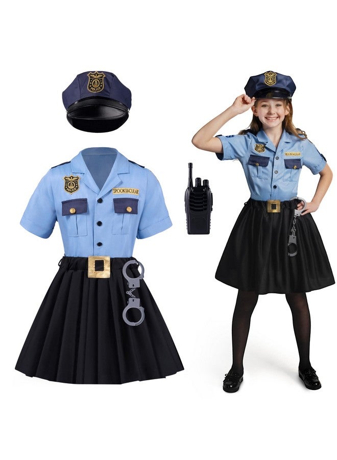 Police Officer Costume For Girls Cop Costume For Kids Roleplaying And Halloween Dress Ups