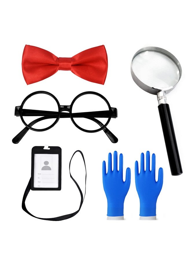 Scientist Costume For Kids White Lab Coat Mad Scientist Doctor Costume With Magnifying Glass Goggles Experiment Gloves Bow Tie Boys Girls Birthday Party Halloween Dressing Up 1012Years