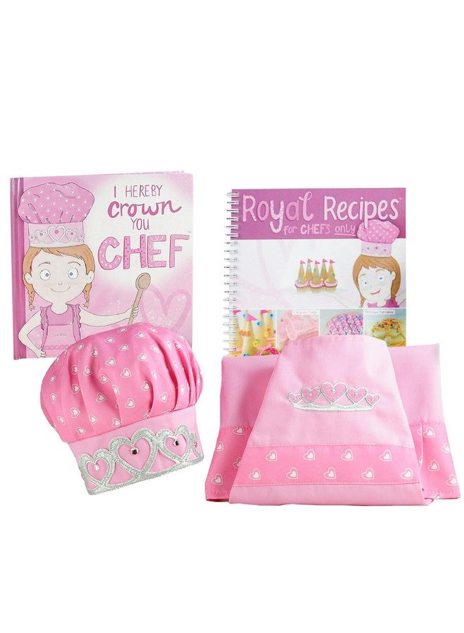 I Hereby Crown You Chef Princess Chef Gift Set Kids Chef Hat And Apron For Girls Age 37 Years Old