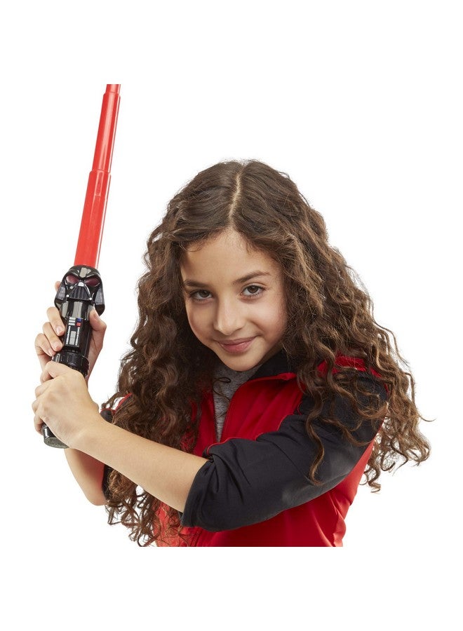 Lightsaber Squad Darth Vader Extendable Red Lightsaber Roleplay Toy For Kids Ages 4 And Up Multicolored (F1041)