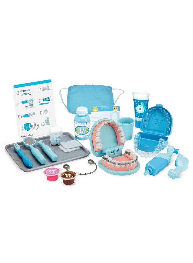 Super Smile Dentist Kit With Pretend Play Set Of Teeth And Dental Accessories (25 Toy Pieces) Pretend Dentist Play Set Dentist Toy Dentist Kit For Kids Ages 3+
