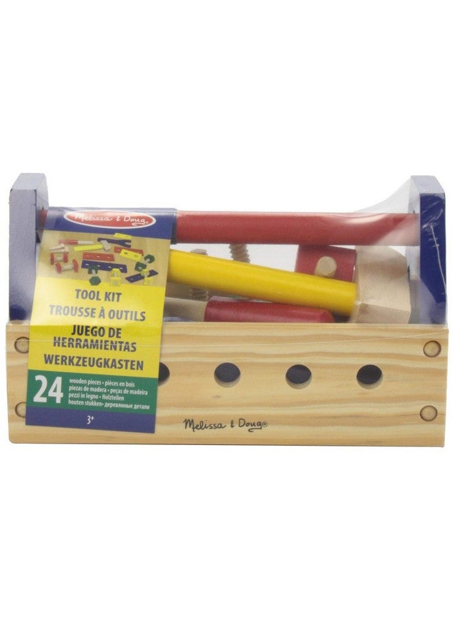 Takealong Tool Kit Wooden Toy Set & 1 Scratch Art Minipad Bundle (00494)
