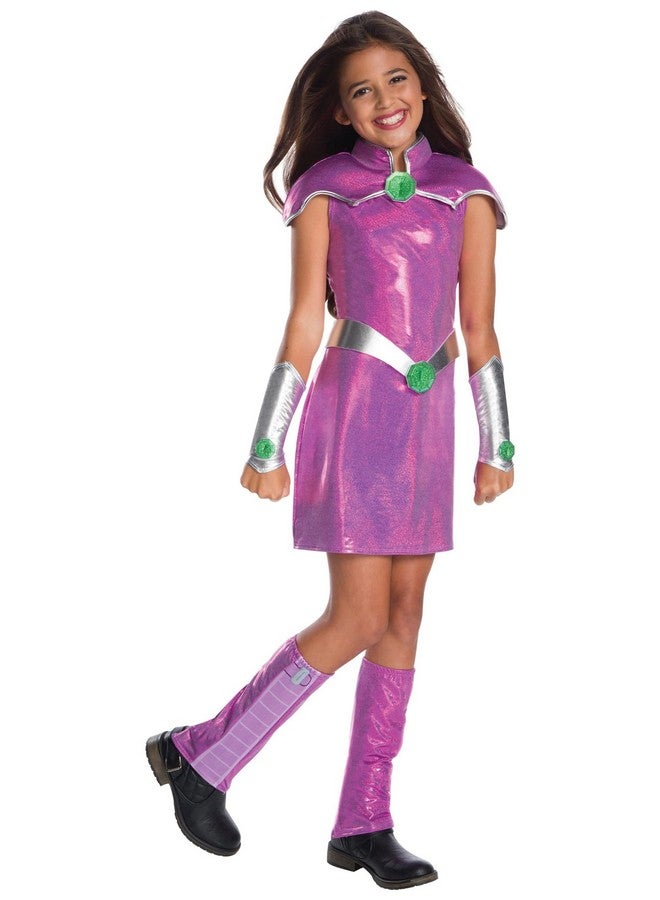 Girl'S Dc Superhero Deluxe Starfire Costume Small Multicolor
