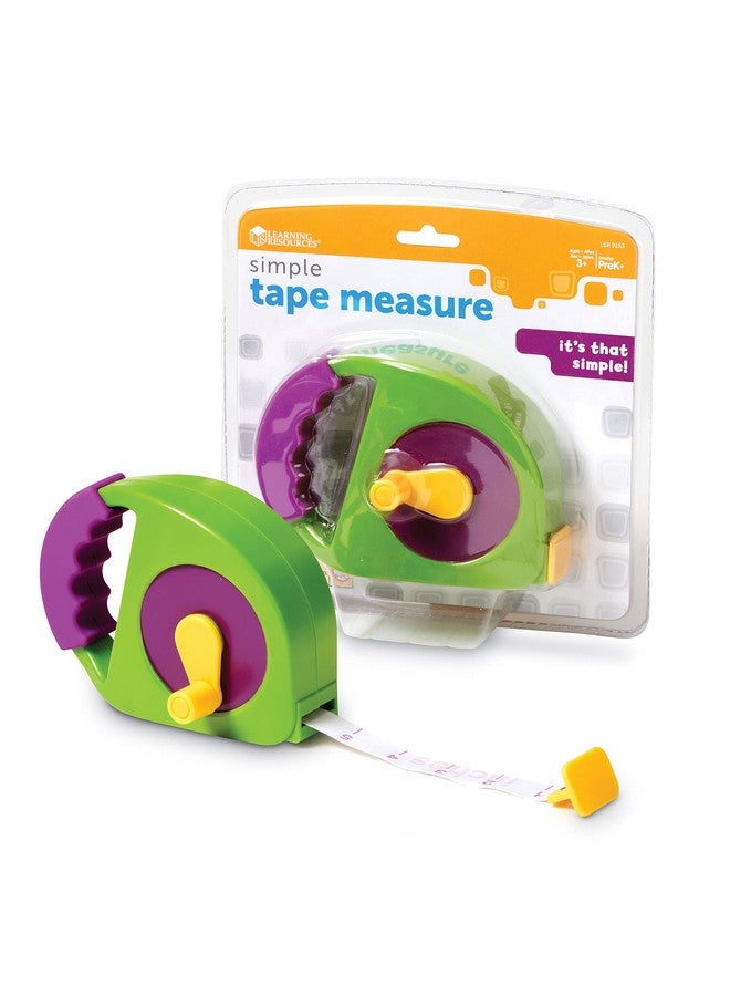 Simple Tape Measure Ages 3+ Retractable Toy Tape Measure Measures 4 Feet Construction Toy For Kidsback To School