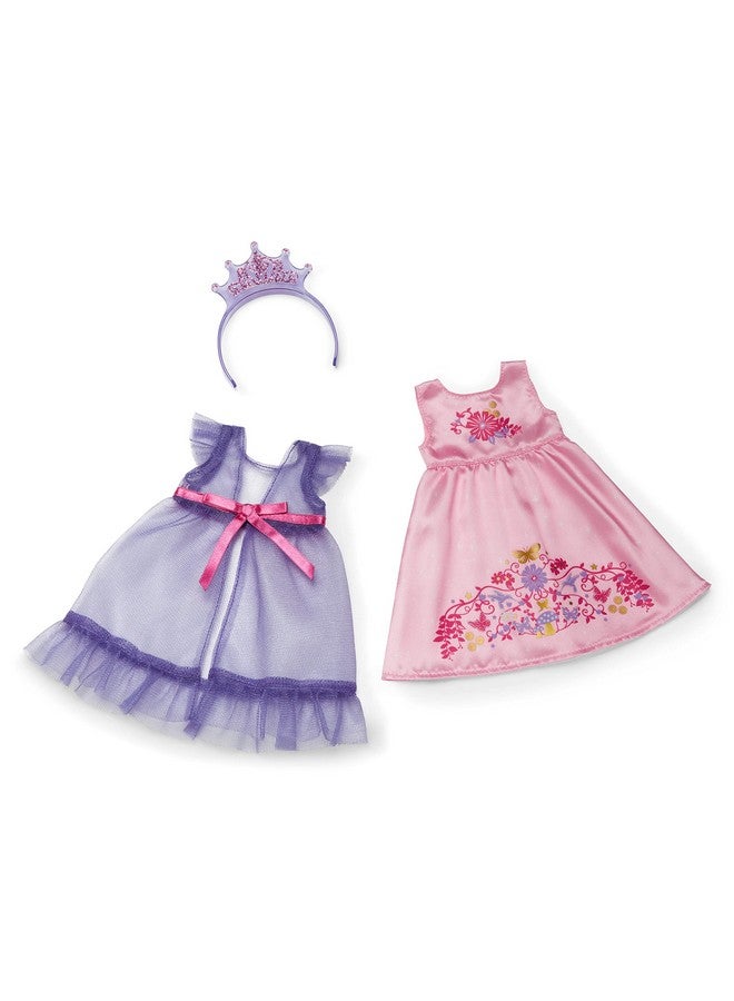 Welliewishers 14.5Inch Doll Royal Ruffles Nightie & Robe Outfit With A Tiara Headband For Ages 4+