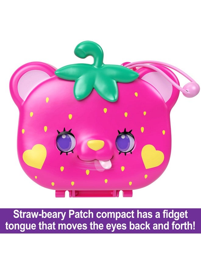 Dolls And Playset Travel Toy With Fidget Exterior Strawbeary Patch Compact With 12 Accessories