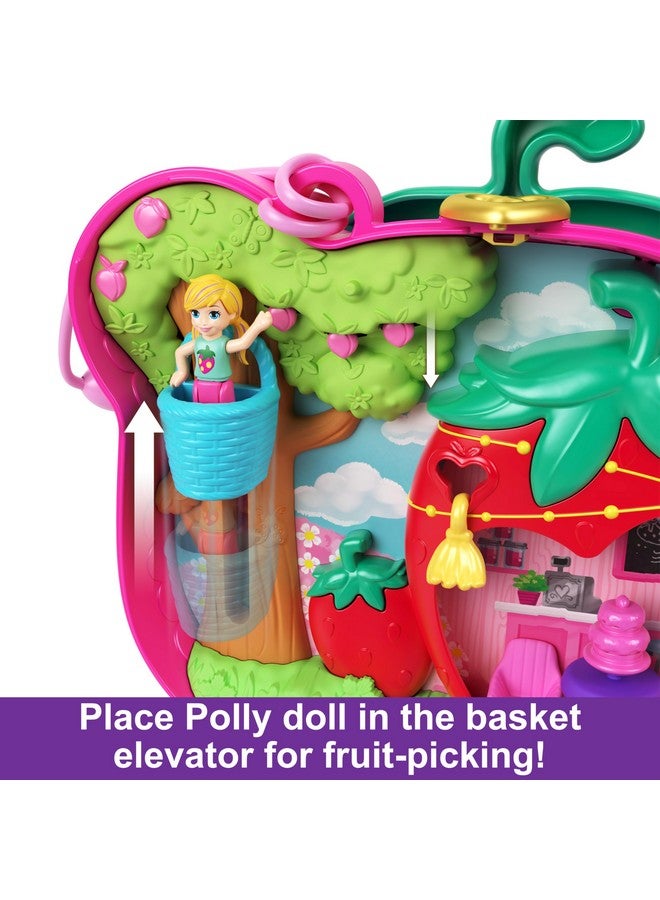 Dolls And Playset Travel Toy With Fidget Exterior Strawbeary Patch Compact With 12 Accessories