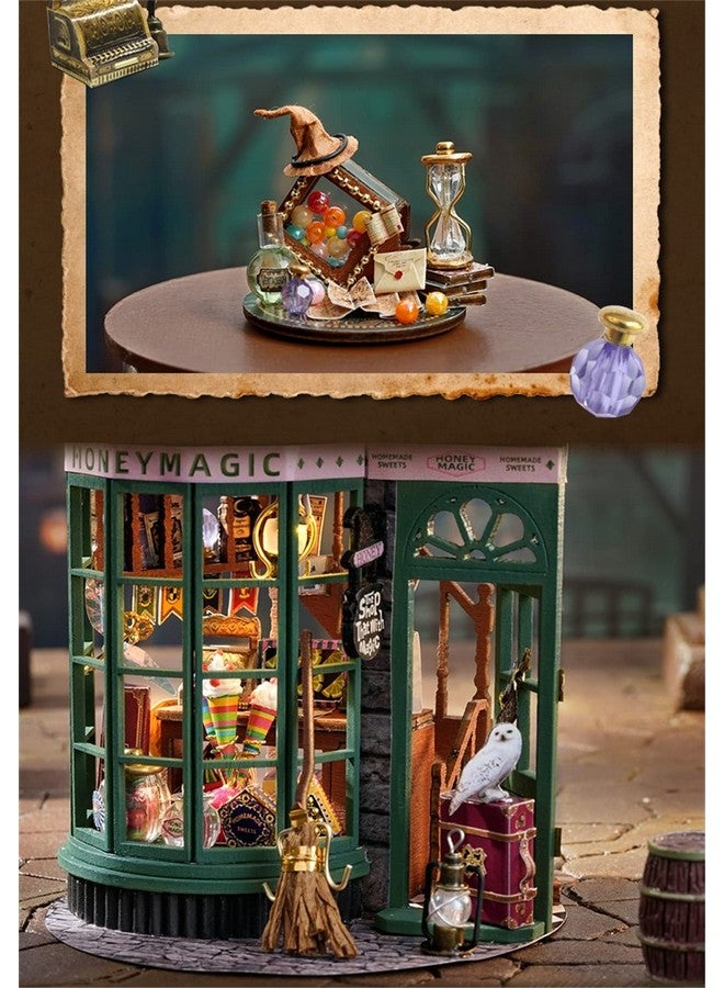 Romantic And Cute Dollhouse Miniature Diy House Kit Creative Room Perfect Diy Gift For Friendslovers And Families (Magical Shop)