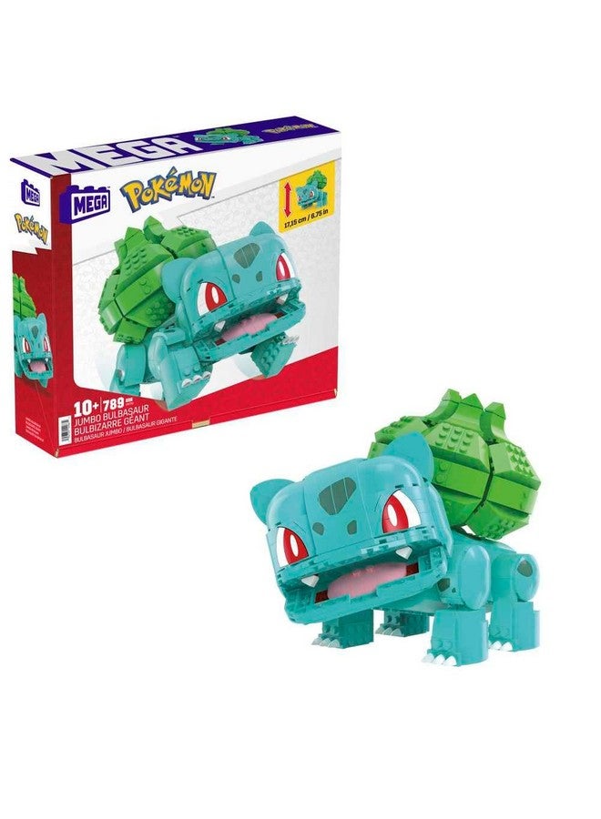 Mega Pokémon Action Figure Building Toys For Kids Jumbo Bulbasaur With 355 Pieces Buildable And Poseable 7 Inches 7 Year Old Gift Idea