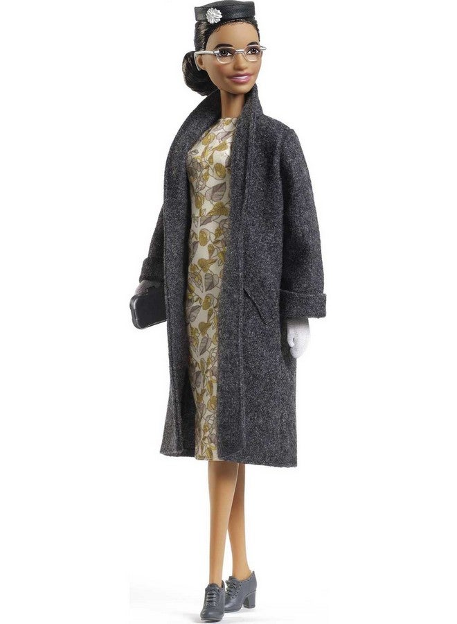 Barbie Inspiring Women Series Rosa Parks Collectible Barbie Doll Wearing Fashion And Accessories With Doll Stand And Certificate Of Authenticity