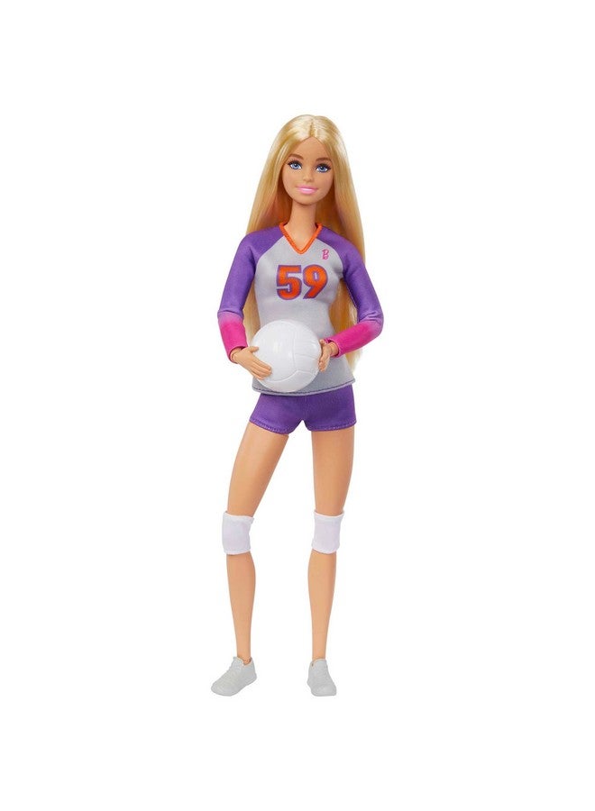 Doll & Accessories Made To Move Career Volleyball Player Doll With Uniform And Ball
