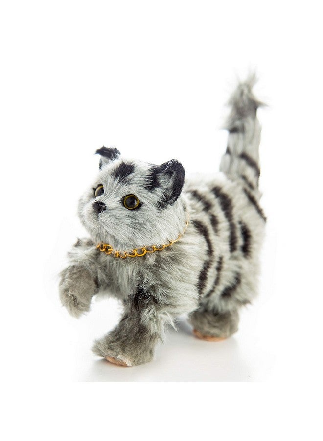 18 Inch Doll Pet Accessory Truly Adorable Realistic Grey Striped Kitty Cat Compatible With American Girl Dolls