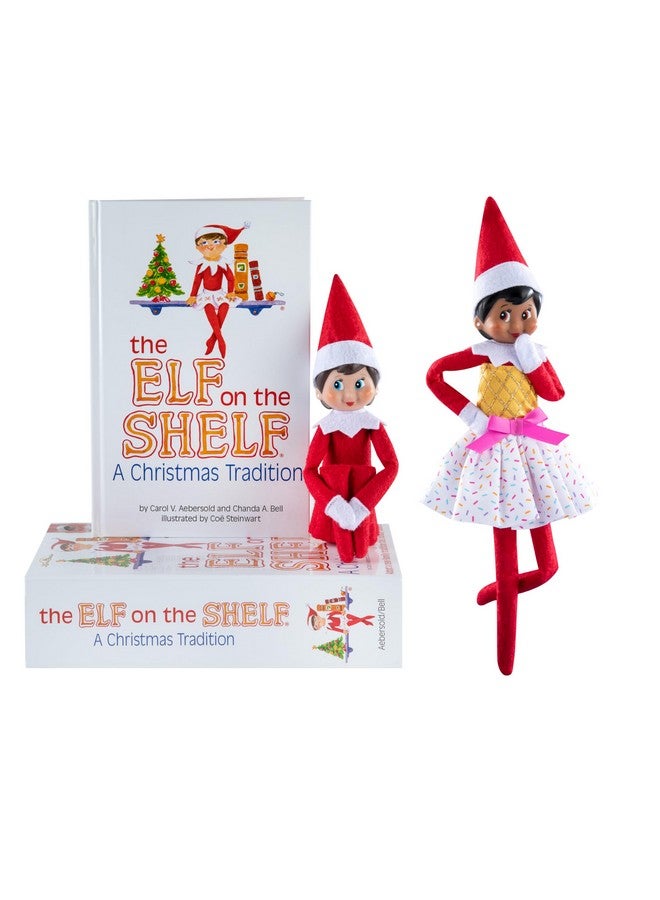 Elf On The Shelf Blue Eyed Girl Scout Elf & Claus Couture Collection Ice Cream Party Outfit