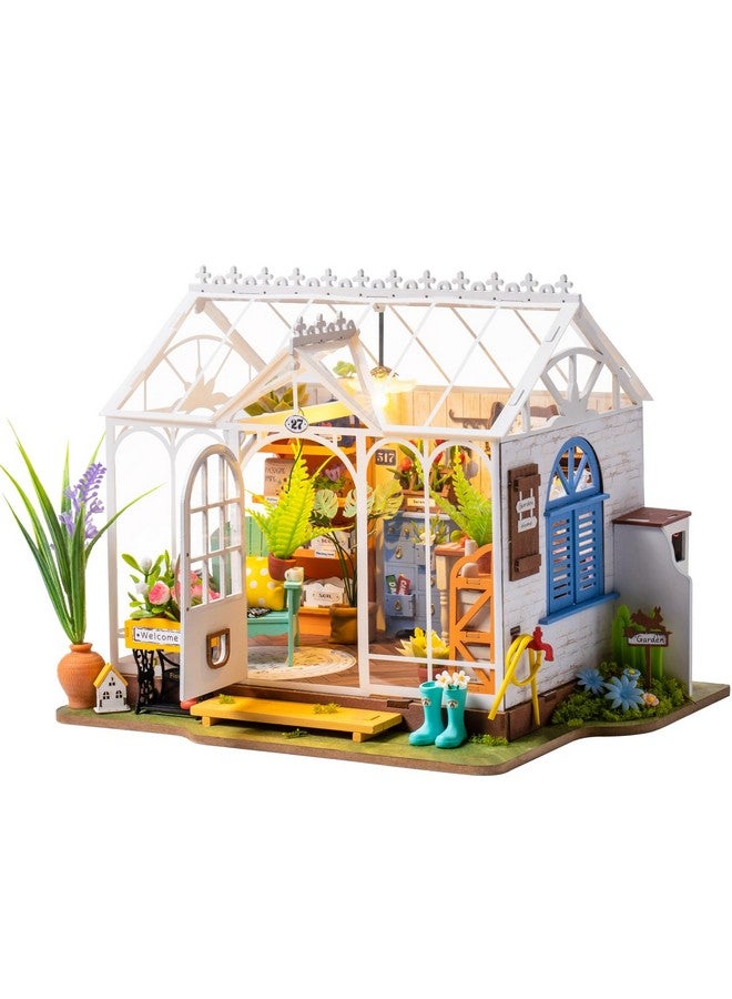 Wooden Dollhouse Diy Miniature House Kittiny House Kits To Build To Live Inmayberry Street Craft Model Kits For Adults With Ledbirthday Gift Home Decor For Family Friendsdreamy Garden House