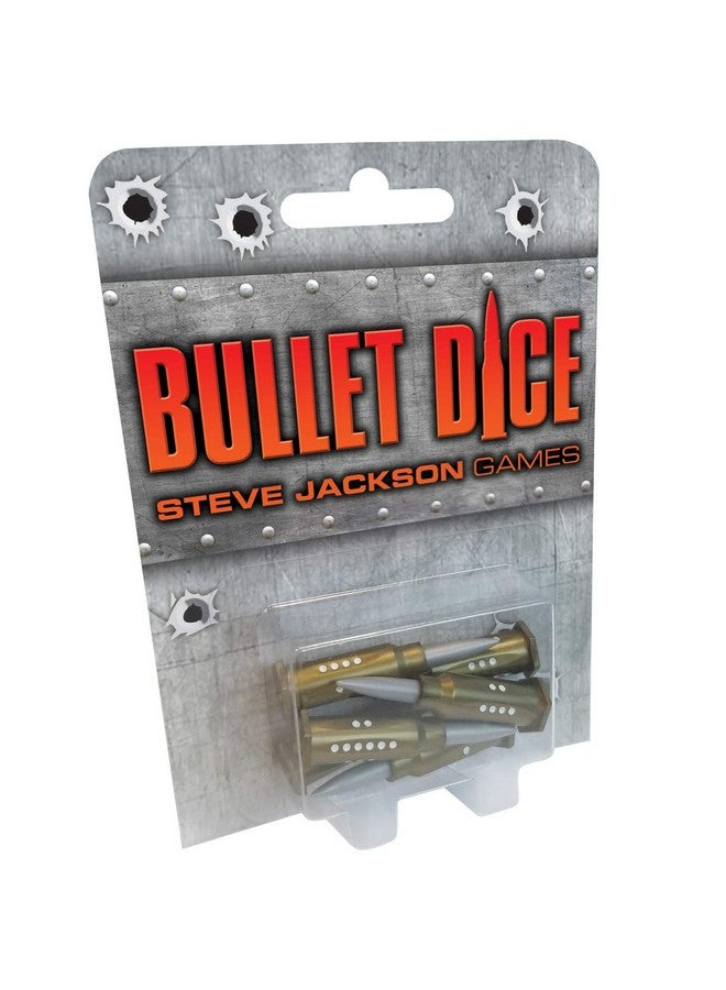 Bullet Dice 6 Pcs Custom Molded Sixsided Pearlized Dice Tabletop Roleplaying Games Rpg From Steve Jackson Games