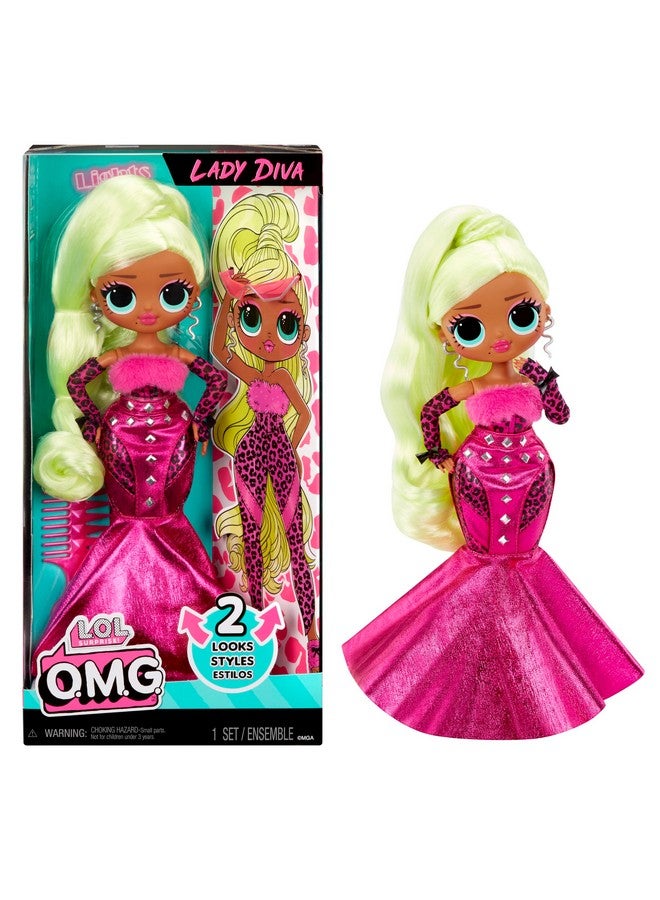 Lol Surprise Omg Lady Diva Fashion Doll With Multiple Surprises Including Transforming Fashions And Fabulous Accessories Great Gift For Kids Ages 4+