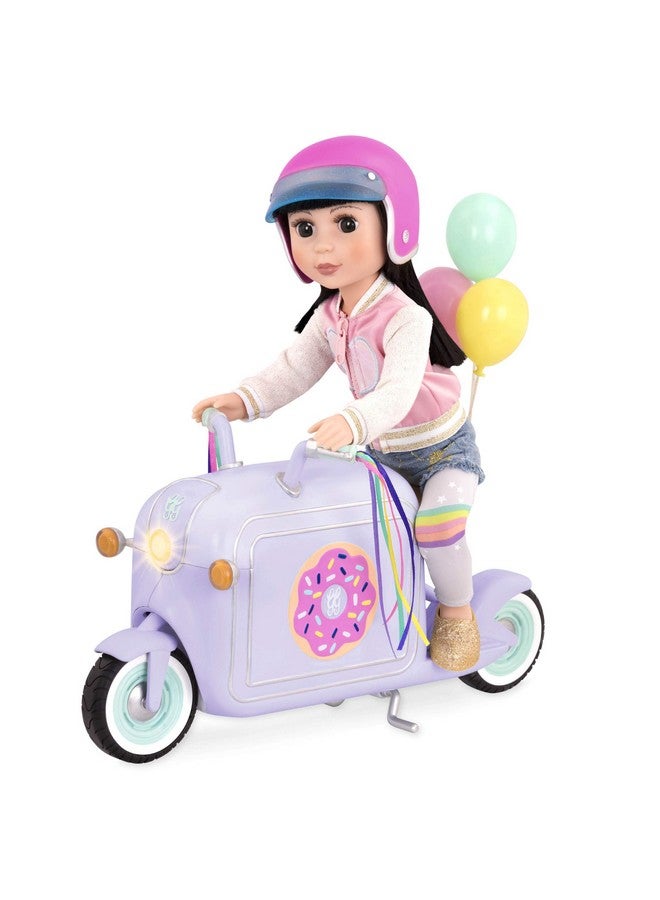 By Battat Donut Delivery Scooter Toy Car Bike And Vehicle Accessories For 14Inch Dolls Ages 3 And Up (Gg57020C1Z) Pink