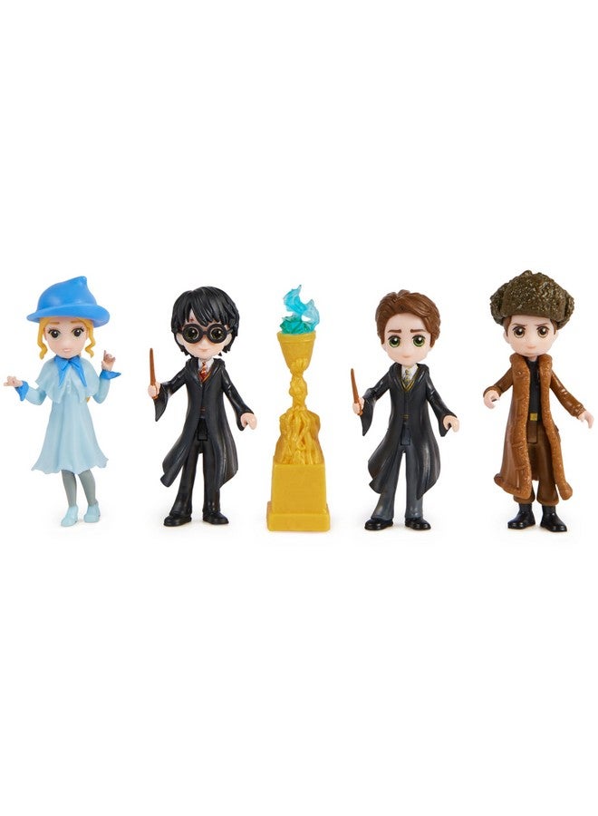 Harry Potter Magical Minis Triwizard Champions Gift Set With 4 Figures And Goblet Of Fire Accessory Kids Toys For Ages 6 And Up